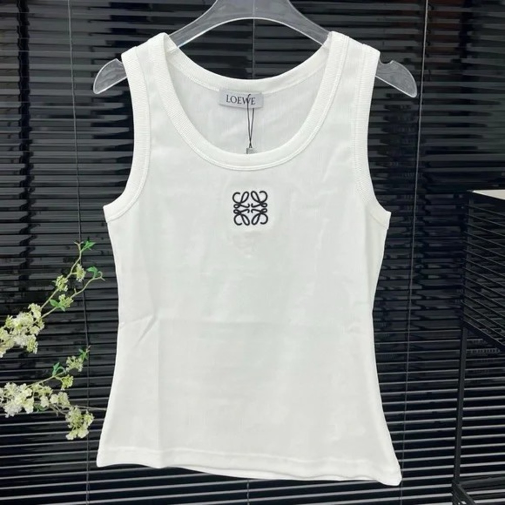 Loewe Ivory Tank Top with Logo